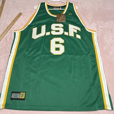 Camiseta deportiva Bill Russell 3XL Headmaster University of San Francisco Dons para hombre nueva con etiquetas Foto 1 de 4