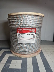 Continental Western 430005 5/16-Inch Leaded polypro manline Rope, 400 ft - Picture 1 of 3