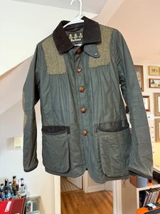 Barbour ToKiTo Sport Quilt - Olive, Quilted, Waxed, Tweed, Suede Accents - Picture 1 of 11