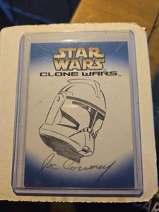 Topps Star Wars Clone Wars Clone Trooper Sketch Card By Joe Corroney - Picture 1 of 2