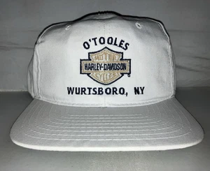 Vtg Harley Davidson Motorcycle Snapback Hat Cap O’tooles Wurtsboro New York - Picture 1 of 3