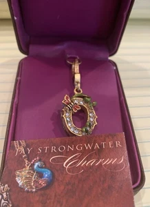 Jay StrongWater Enamel & Crystal Dangle Letter O CHARM Retired Rare NIB Neiman’s - Picture 1 of 14