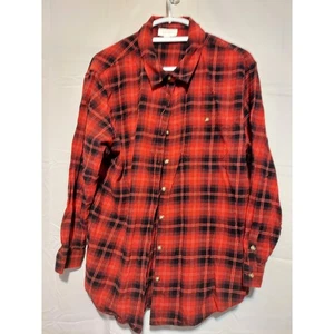 Rot kariertes Flanell Langarm Hemd mit Knopfleiste XL Extra Large - Bild 1 von 3