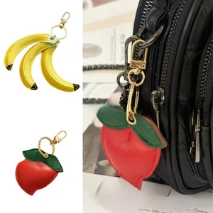 Fresh Style Fruit Bag Pendant Cute Design Banana Pendants Car Keychain - Picture 1 of 14