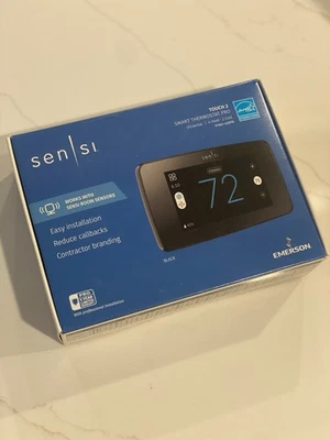 Emerson Sensi touch 2 1F96U-42WFB  Wi-Fi Thermostat Touchscreen Black - Image 1 of 3