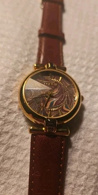 Vintage! Women's Fossil PC-7393 Prism Dial Brown Leather Band  - Image 1 of 4