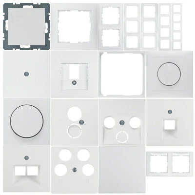 Berker S.1 polarweiß/matt Steckdosen/Z.Stk./Wippen/Rahmen/Taster usw. -wählbar - - Bild 1 von 3