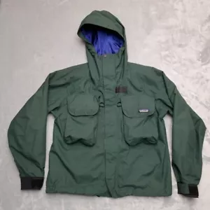 Vintage Patagonia Jacket Mens Small Green SST Wading Fishing Style 81782 - Picture 1 of 17