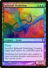 Spiketail Drakeling FOIL Time Spiral NM Blue Common MAGIC MTG CARD ABUGames