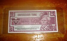 Canadian Tire Money Uncirculated 1992 $2 Dollars Two Dollar Canadian Tire Coupon