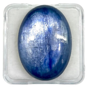 28.10 Cts Natural Kyanite 25x18mm Oval Cabochon Shiny Loose Untreated Gemstone