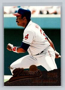 1996 Pinnacle The Naturals #154 Eddie Murray Cleveland Indians Baseball Card