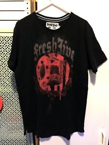 Freshjive Los Angeles 20th Anniversary Black Short Sleeve T-shirt Size M NEW