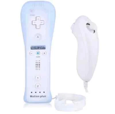Remote Wiimote Nunchuck Controller Set Combo for Nintendo Wii/Wii U Game Console - Image 1 of 4