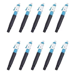 - 10 pcs LC Singlemode Fiber Optic Quick Assembly Connector Fiber Optic Fast ... - Picture 1 of 3