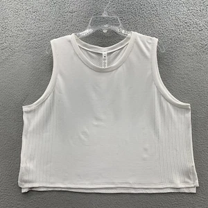 Lululemon Swiftly Breathe Muscle Crop Tank Top Shirt Women Size 16 Seamless Mesh - Picture 1 of 10