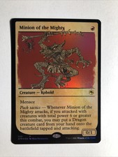 1x d&d Forgotten Realms Minion of the mighty Showcase FOIL NM/M MTG