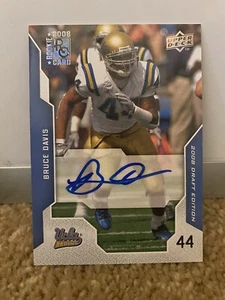 BRUCE DAVIS ucla steelers 2008 Upper Deck Draft #43 AUTO Autograph RC (U1) - Picture 1 of 2