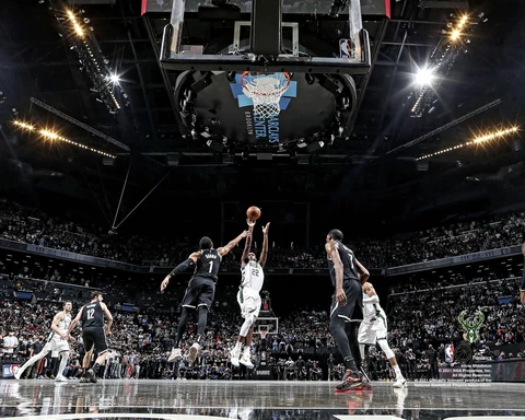 Khris Middelton Bucks UnSigned 2021 Conference Semi-Final Winning Shot Photo Cover