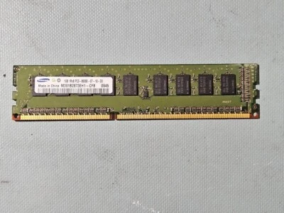 SAMSUNG 1GB 1RX8 PC3-8500E DDR3-1066 240-PIN DIMM M391B2873EH1-CF8 - Image 1 of 3