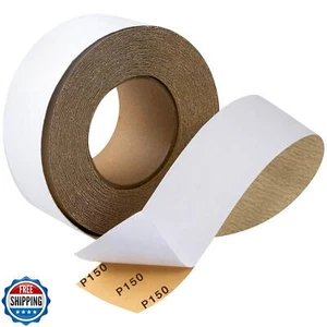 Rollo de papel de lija CowboyBOB autoadhesivo PSA grano 150 2-3/ - Imagen 1 de 5