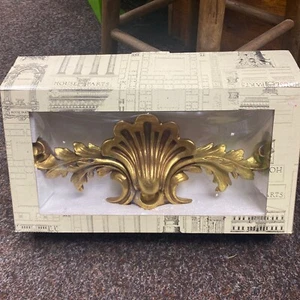 House Parts Inc. Rachels Shell Hand Cast & Applied Gilded Finish Wall Art New - Picture 1 of 17