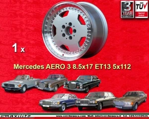1 Felge Mercedes Aero 3 8,5x17 ET13 Mercedes 107 108 109 116 123 126 Wheel - Bild 1 von 23