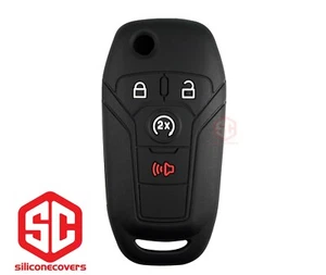 1x New KeyFob Remote Fobik Silicone Cover Fit / For Select Ford Vehicles. - Picture 1 of 2