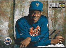 1994 Collector's Choice Silver Signature #342 Dwight Gooden card, New York Mets