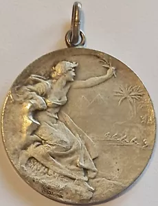 EGITTO / Canottaggio medaglia d'argento vintage - canottaggio, di Huguenin #1 - Foto 1 di 2