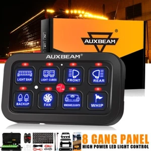 AUXBEAM 8 Gang Switch Panel Automatic Dimmable Circuit Control Offroad Truck SUV - Bild 1 von 12