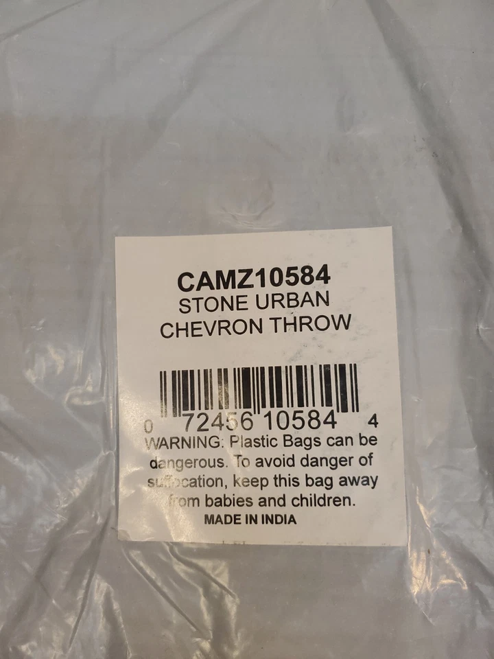 DII Rustic Farmhouse Cotton Chevron Blanket Throw with Fringe For Chair Couc...