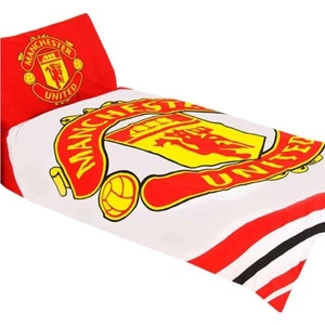 Juego de cama de edredón individual del Manchester United reversible idea de regalo de cumpleaños de Navidad - Imagen 1 de 3
