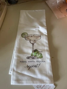 Toalla de plato Fiesta Siesta Tequila Rosannebeck nueva con etiquetas - Imagen 1 de 3
