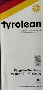 Horario de Tyrolean / Austrian Airlines - Mar 1999 - Imagen 1 de 1