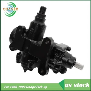 27-7529 Black Power Steering Gear Box For Dodge D150/D250/D350 1981 1982-1993 - Picture 1 of 13