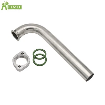 FLMLF Alloy Exhaust Pipe Header 100 Degree for 1/5 26CC-30cc RC Racing Boat  - Image 1 of 4