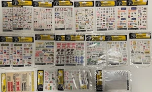 Woodland Scenics Dry Transfers 20pc bundle Gas Station, Tavern, Logo, Heralds - Picture 1 of 4