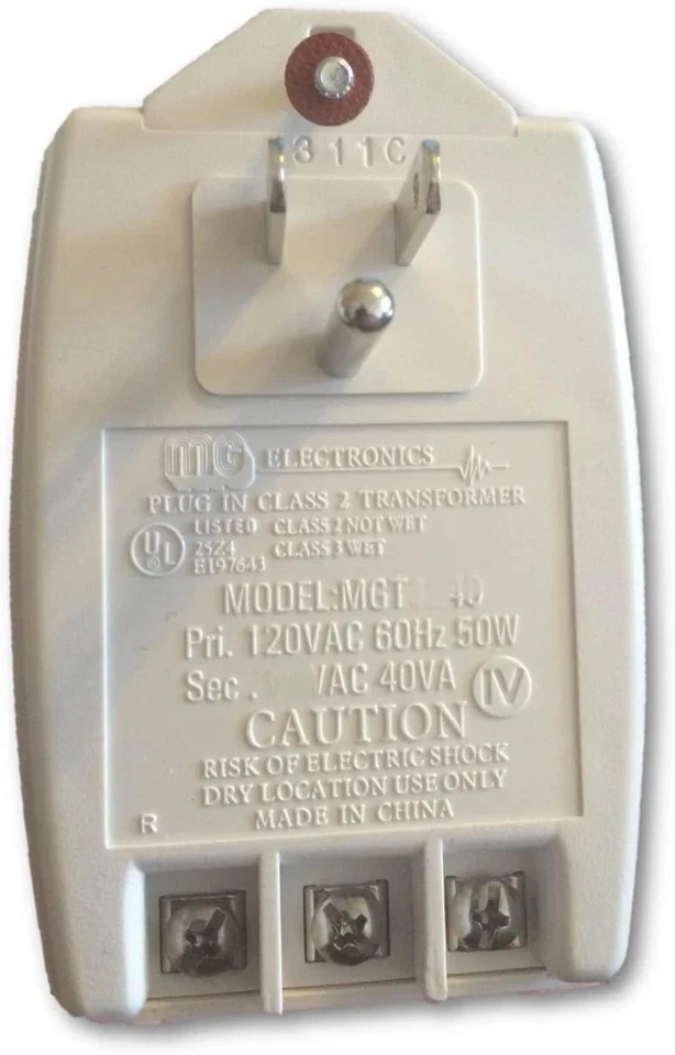 MG Electronics MGT1240: Transformador Clase 2 con Indicador LED 12VAC 40VA Foto 1 de 1