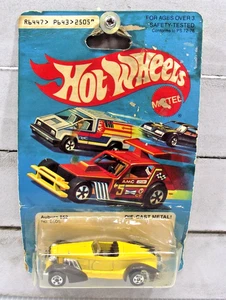 Hot Wheels Yellow Auburn 852  Rough Card & Blister    1979 - Picture 1 of 5