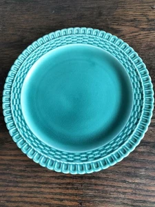 Plato Spode 'Jade Real' Vintage Años 30 Con Borde Tejido Cesta 22cm - Imagen 1 de 4