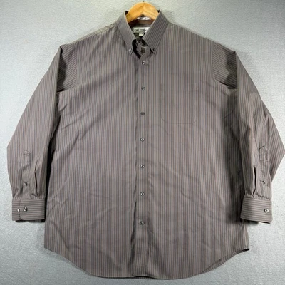 Camisa Paul Fredrick Para Hombre 17-34 Ajuste A Medida 100% Algodón Rayas Abotonada Foto 1 de 4
