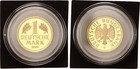BRD 1 Goldmark 2001  D  1 DM Gold - 999,9  Stempelglanz   in original K.  143699