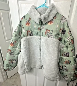 !NEW Disney Jacket Adult 3XL The Haunted Mansion Leota Fleece Sherpa - Picture 1 of 4
