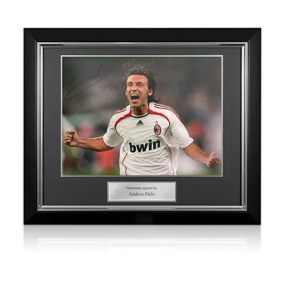 Andrea Pirlo 直筆サイン入り写真パネルBBM刻印　14/30 Andrea Pirlo 直筆サイン入り写真パネルBBM刻印 14/30 Andrea Pirlo