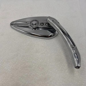 Harley-Davidson Genuine Chrome Willie G Right Side Teardrop Side Mirror - Picture 1 of 11