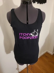 Trägershirt, Shirt, L, Itchy Poopzkid, Gildan, Schwarz, Lila, Schiff - Bild 1 von 6