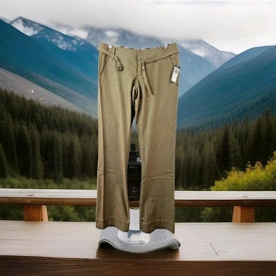 Hurley Biltmore Beige Striped Casual Pants Juniors 5  32 x 33 - Image 1 of 4