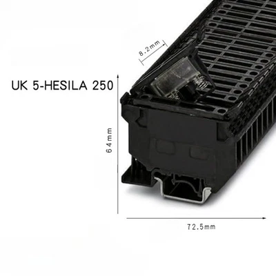 50Pcs New Fit For PHOENIX UK 5 HESILA 250 3004142 Fuse Terminal - Image 1 of 3