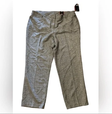 Pantalones AVENUE 18 Gris A Cuadros Control Abdomen Pantalón Vestido Academia Oficina Carrera Foto 1 de 4